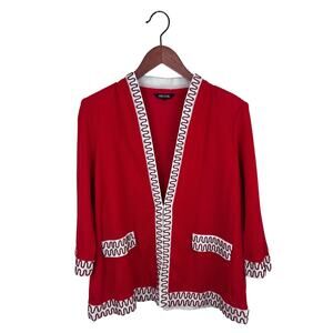 Misook V-Neck Knit Cardigan